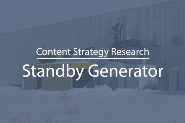 Content Strategy for Standby Generator Near Me